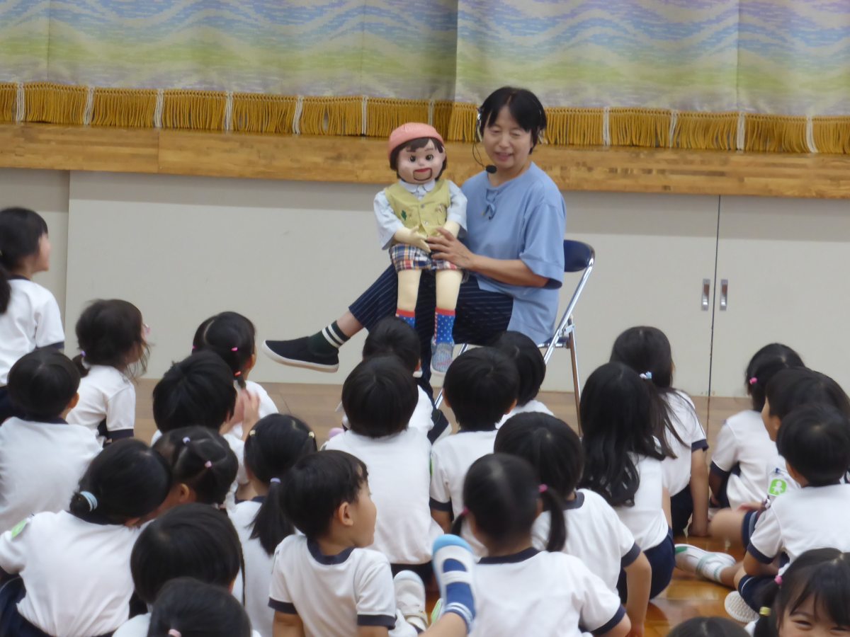 腹話術の『かんちゃん』が来てくれました