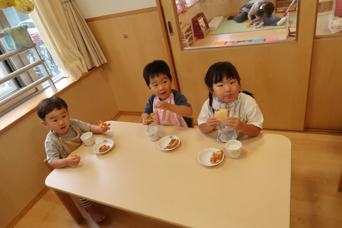 みんなで育てた野菜美味しくいただきました。
