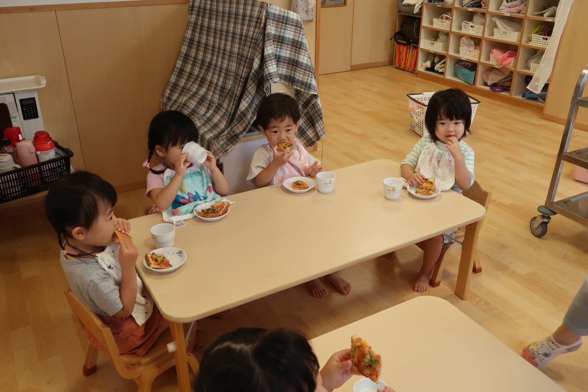 みんなで育てた野菜美味しくいただきました。