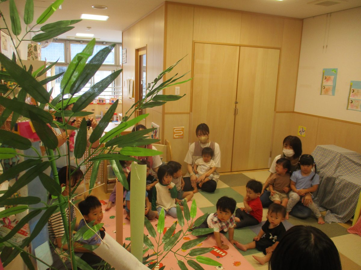 今日はたなばたの会をしました